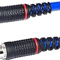 MAE Mono Jack Plug 6.35mm 1/4 Inch To RCA Audio Jack Amplifier Guitar Stage Cable (1.5 Mtr., Blue)-picture-42