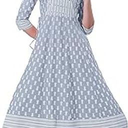 mirchi fashion Women's Cotton Relaxed Fit Anarkali Kurti-picture-1