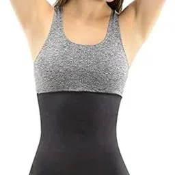 Women Waist Shaper Belt (Black and Yellow, X Large)-image-53