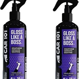 CAR101 Graphene Coating Spray - 300ml (Pack of 2) | Ceramic + Hydrophobic Finish | Advanced UV Protection | Extreme Gloss | Easy DIY Application | for Cars & Bikes-picture-28