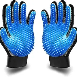[Premium]Pet Grooming Glove Gift Set. Deshedding Glove For Easy,Mess-Free Grooming Of Pets With Long/Short/Curly Fur. 1 Pair Gentle,Pet Hair Remover Mitt+Free Bath Brush & Storage Bag-image-94