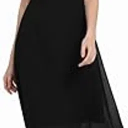 Trendy Georgette Midi Dress for Women | Flowy A-Line Dress with V-Neck & Flutter and Layerd Sleeves-image-24