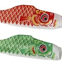 BNF® 2Pieces 40cm Japanese Windsock Carp Flag Koi Nobori Sailfish Wind Streamer|Home & Garden |Yard, Garden & Outdoor Living|Garden Décor|Windmills & Wind Spinners-image-78