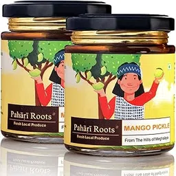 Pahari Roots Mango Pickle from Meghalaya | 400Gm (2 Bottles of 200G Each)-picture-37