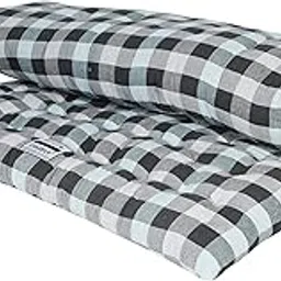 Soft Cotton Multicolour Mattress Gadda Queen Bed 4x6 Feet Blue Color-image-46