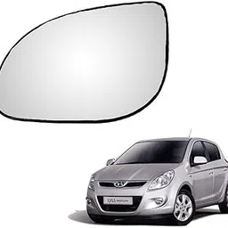 MACZO - orvm Left (Passenger) Side Rear View Mirror Glass for Hyundai i20 Era Magna Model Year 2008-2011 (Big)-picture-10