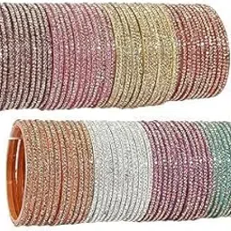 bangleskart Plain Glass Beautiful Transparency Design Glass Bangle/Kanch Chudi Set for Women and Girls-picture-42