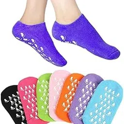 KORO Silicon Heel Socks for Crack Spa Gel Socks for Women and Men, Feet Protector Crack Heel Repair Socks with Moisturizing Natural Oil and Vitamin E - Repair Dry Cracked Feet and Soften Skin-image-50
