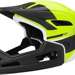 FABLOFT Full Face Mountain Bike Helmet for Skateboarding Outdoor Sports Snowboarding Black Yellow-picture-28