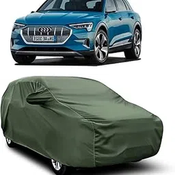 AOSIS® 100% Waterproof Car Body Cover Compatible with Audi E-Tron with Mirror Pocket | 3 Layered Thick Fabric | 100% Rain Proof | Weather Proof | Dust Proof (Olive Green)-image-19