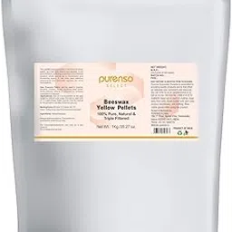 Purenso Select - 100% Organic Beeswax Pellets, Triple Filtered - Yellow, 1Kg Cosmetic Grade I Easy Melt for DIY Candles Skin Care Lip Balm-picture-13