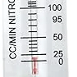 "Ji" Japsin Instrumentation Acrylic Tube Rotameter | Nitrogen Flow Meter | Range 0–200 CC/Min | Side Top & Bottom 1/4" SS Nozzel Connections | Inlet Control Valve | Industrial Flow Indicator-picture-18