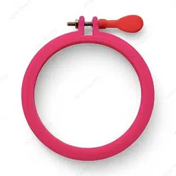 ADW CRAFT'S Plastic Embroidery Hoops - 6 Sizes (4 Inch - Pack of 1) in Assorted Colors for Beginners & Professionals-picture-19