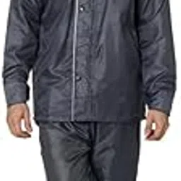 real rainwear RUFF RS Real Raincoat for Men – Stylish Reversible Waterproof Rainwear Suit with Adjustable Hood & Inner Pockets | Polyester Jacket, Pants & Carrying Pouch | Durable Fabric, Zippers & Snap Fasteners-picture-49
