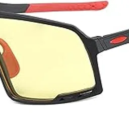 augen By Visions India Sports Mirrored Wraparound Sunglasses for Cycling Cricket Riding Trekking Full Coverage UV 400 Protection Abstract Unisex Sunglasses Large Size (155)-picture-37