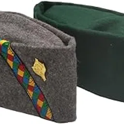 Label Ambey Pahadi caps/topi Brahmakamal Uttarakhand Topi, Pahadi Cap, Himachali Cap Set of 2-picture-49