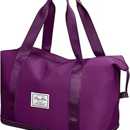 salepush Polyester Waterproof Expandable Folding Travel Lightweight Large Capacity Carry on Luggage Foldable Bag. (Maroon)-picture-28