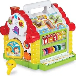 Smartcraft Colorful and Attractive Funny Cottage Educational Toy, Learning House - Baby Birthday Gift for 2,3 Year Old Boy,Girl Child Multi Colour- (Battery Included)-image-47