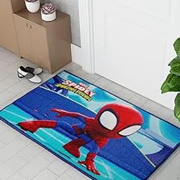 Athom Living Marvels Sidey Sense Multicolor Kids Premium Nylon Doormat, with Latex Backing, Anti-Skid Doormat, 37 x 57 cm, Pack of 1-image-2