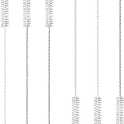 MeeTo Long Straw Cleaning Brush Stainless Steel Nylon Thin Pipes Drinking Straw Cleaning Brushes/Straw Brushes with Tiny Bristles (Pack of 6)-picture-63