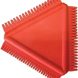 HS Combing Tool 3 Inch,Soft Rubber Clay Scraper,Rubber Finishing Tool, Made of Latex, Triangle-Shaped-image-9