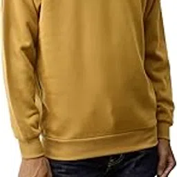 flag on crew A9D Men's High Neck Sweatshirt, Brushed Lining, Solid Fleece, Long Sleeve, Crew Neck, Cotton Blend, Top, Mock Neck, Turtleneck-picture-10