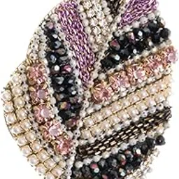 Rhinestone Crystal Leaf Brooch Pin | 18k Gold Plated | Trendy, Lightweight & Comfortable | Stylish & Tarnish-Resistant | Qty : 1pc-image-93