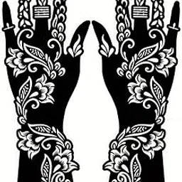Mehndi Stickers Set, Large, For Hands, Nails, Face & Body-picture-42