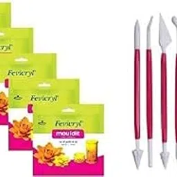 definite Fevicryl Shilpkar Mouldit Epoxy Compound Clay (Pack of 5, with Clay Modelling Tool)-picture-11