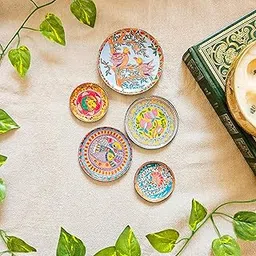 Madhubani Art Fridge Magnets | Metal & Non-breakable | Gift Items for Women and Men | Home Dcor Gift Items | Fridge Magnets Refrigerator Stylish | Fridge Magnet Set of 5.-image-22