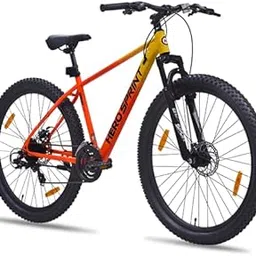 Hero Sprint Blunt 29T - 21-Speed Mountain Bike Conquer Trails with Style and Control (Yellow/Orange)-picture-22