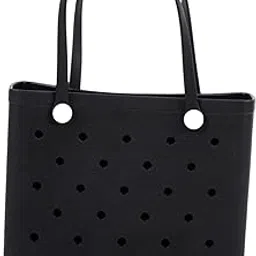 The Style Sutra Beach Tote Bag Breathable Beach Handbag Organizer for Swimming Beach Outdoor Black|Clothing, Shoes & Accessories | Womens Handbags & Bags|1 Beach Hole-image-98