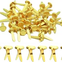 100 PCS Split Pins, Metal Split Pin Craft Pins Gold Pastel Mini Brads Round Brads for DIY Crafts Projects Scrapbooking Office-image-96