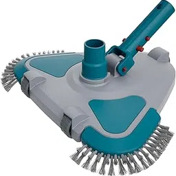 POOLWHALE Upgrade Pro Weighted Triangular Pool Rotative Vacuum Head with Brush & EZ Clip Handle - for Cleaning Surface Safe on Vinyl Lined Pools-picture-16