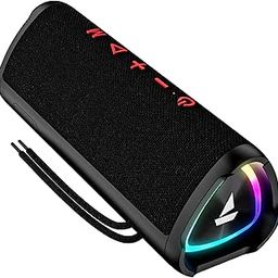 boAt Stone 750 Bluetooth Speaker with 12W Signature Sound, RGB LEDs, Up to 12 hrs Playback, TWS Mode, Bluetooth v5.3, AUX Port, TF Card, Built-in Mic, Voice Assistant & IPX5 (Raging Black)-picture-1
