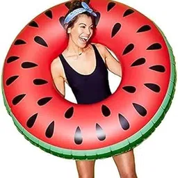 Qolixs Swimming Pool Tube for Adults Big Size Cool Watermelon Shaped Men Swimming Ring Adult Inflatable Pool Float Tube Circle Summer Water Toys Air Mattress-picture-43
