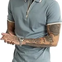 snitch Bento Blue Plain Polo T-Shirts-picture-24