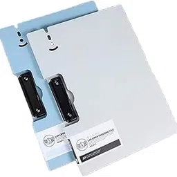 Ronteno File Pad A4 360 Over Flip Writing Pad Waterproof Foldover Clipboards File Folder Flip Profile Clips Hardback Boards Form Organizer for Business, Office (2 Pics, Multi Color)-picture-22