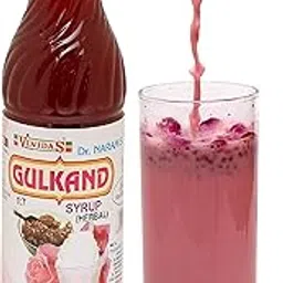 Dr Naram's Vinidas Rose Petal Jam Syrup Gulkand Syrup, 500 g with Pure Gulkand, Rose Water and Rose Petals-image-8