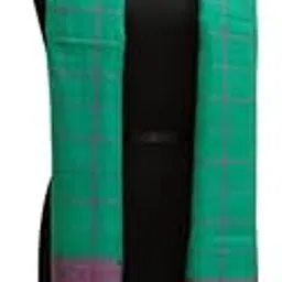 couture mania Women's Handloom Bhagalpuri Organic Linen Check Dupatta-picture-20