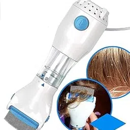 Vidhi Sales Electrical Chemical Free Head Lice Removal Comb Head Nits Capture Comb (White Color)-picture-33