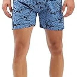 showoffff SHOWOFF Men's Printed Blue Cotton Slim Fit Boxer-142_Blue-picture-26