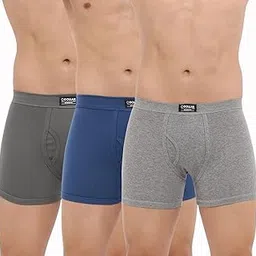 dollar bigboss Men's Pack of 3 Solid Cotton Trunk (Colour May Vary)-picture-13