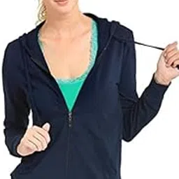 fabitto Women's Zipper Sweatshirt Hoodies with Pocket Winter Collection Comfort Soild Hoodie for Women-picture-49
