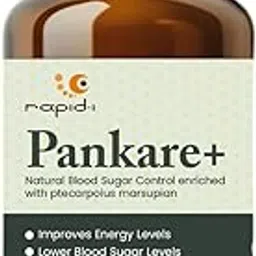 Rapid-I Pankare+ Diabetes Care Supplements with Amala, gokshura, Punarnava,Ivy gourd, Neem & Bala I 60 Veg Tablets I Manages Blood Sugar Levels.-picture-20