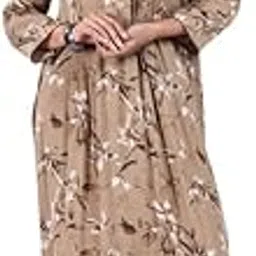 bellamora Nighty| Full Sleeve Nighty for Women| Nighty for Women Stylish| Night Gown for Women Stylish| Airy Alpine Fabric| Graceful Embroidery|-picture-31