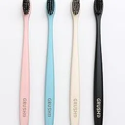 Toothbrush (pack of 4) Gentle Wheatstraw supersoft sustainable brush, Soft Toothbrush For Adults, Multi Colour, Small head Eco-friendly for healthy teeth and gums-picture-11