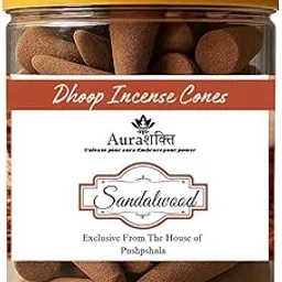 Aura Shakti Dhoop Cones for Pooja | 80 Cones with 2 Holders | 200 gram | Long-Lasting Aroma | Charcoal-Free Dhoop Batti | Natural Fragrance for Puja & Meditation (Sandalwood, Pack of 1)-picture-17