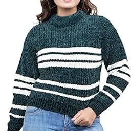 feverfew Trendy Mens Round Neck Knitted Sweater image 1