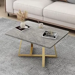 Amazon Brand - Umi Engineered Wood Center Table for Living Room Coffee Table End Table Tea Table Sofa Center Table for Living Room Bedroom Reception Office (Grey)-picture-33